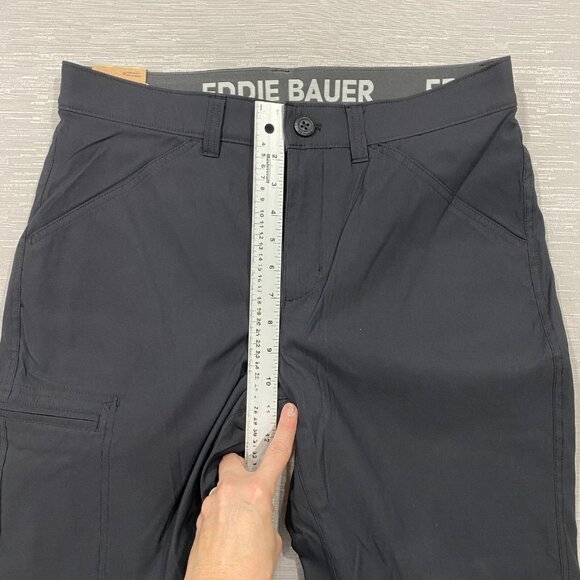 Eddie Bauer Fleece Lined Tech Pants Mens 32 x 30 Black Water Repellent Insulated - Picture 10 of 11